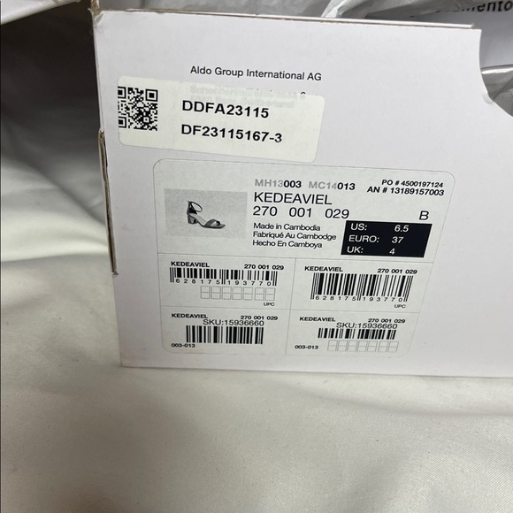 Aldo Tan and Silver Embellished Heels - Picture 13 of 14